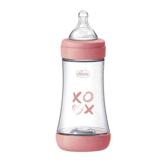 Chicco Perfect5 Biberón Xoxo 240ml Rosa 1ud