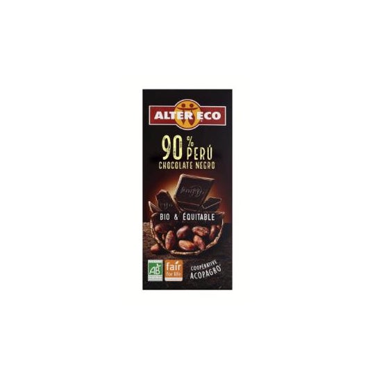 Alter Eco Chocolat noir 90% Pérou Bio 100g