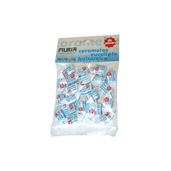 Muria Bonbons sans sucre à l'eucalyptus 100g
