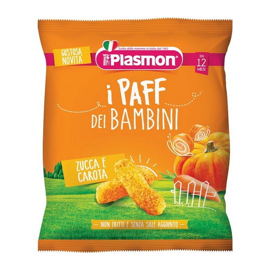 Plasmon Dry Snack Paff Citrouille etCarotte 15g