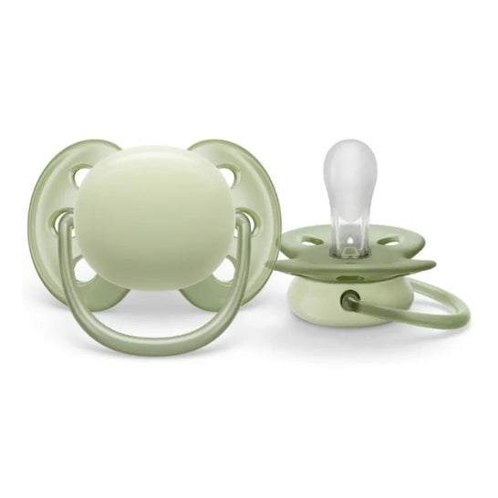 Philips Avent Ultra Soft Chupete 0-6M Beige/Verde 2uds Philips Avent Ultra Soft Chupete 0-6M Beige/Verde 2uds