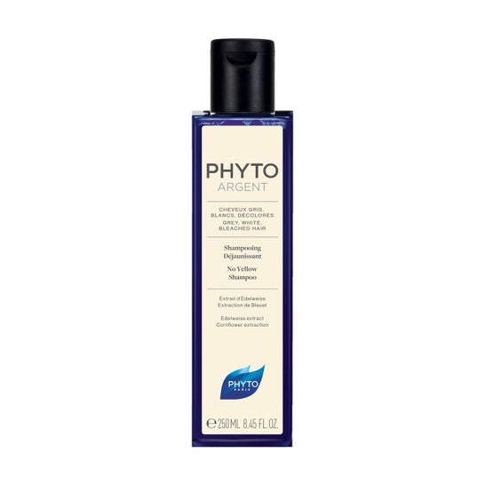 Phyto Argent Shampooing Argent Luminosité Argent Cheveux Gris 250 Ml