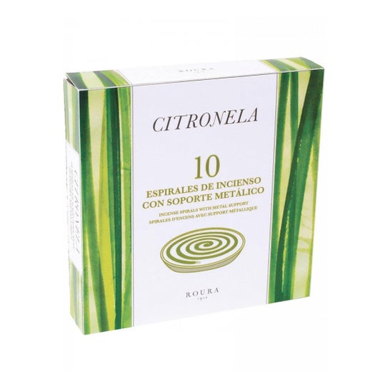 Roura Citronella Spiral Anti Mosquitoes Incense 10 unités