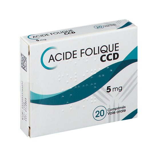Acide Folique CCD 5mg 20comp