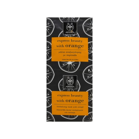 Apivita Express Beauty Masque revitalisant Orange 2 x 8 ml