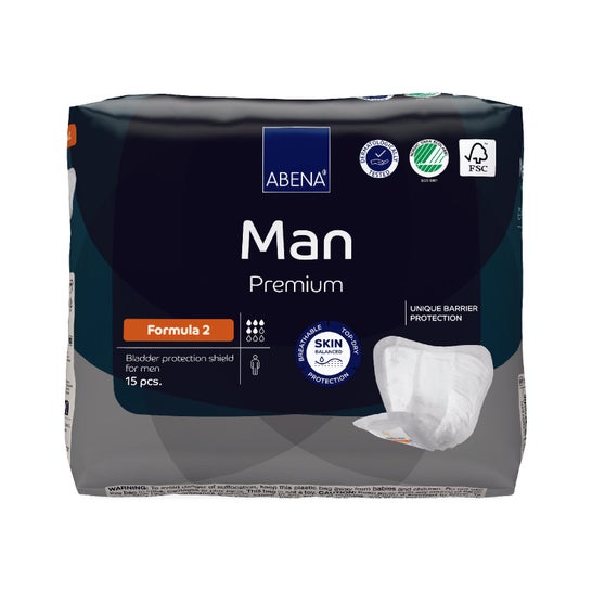 Abena Man Premium Protecteurs Pads Formula 2 15uts