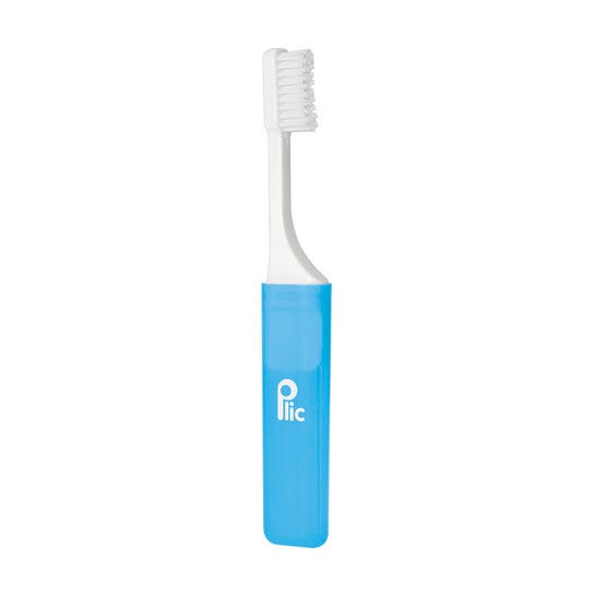 Plic Brosse Dents Voyage Souple Étui Ventilé Dupont Bleu 1 ut