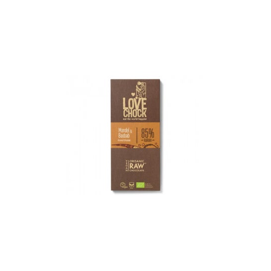 Lovechock Chocolat vegan aux amandes et au baobab 70 g
