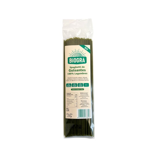 Biogra Spaguetti Guisantes Bio 250g