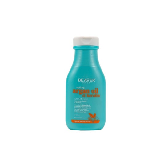 Beaver Argan Oil & Keratin Champú Reparador 60ml