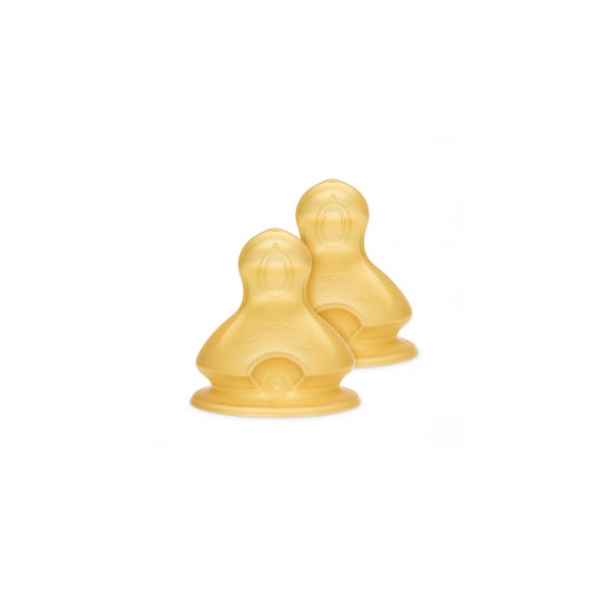 Mamelon en latex Nuk à large ouverture T2 orifice M 2uds M 2uds