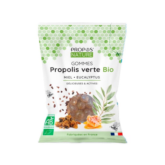Propos'Nature Gommes Bio Propolis Verte Miel et Eucalyptus 45 g