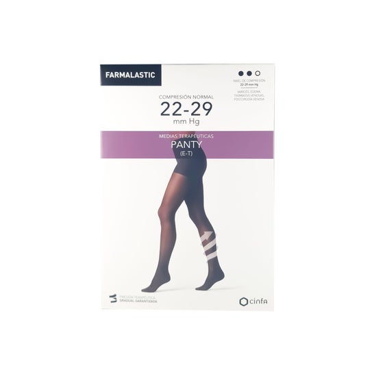 Farmalastic Collant de contention compression normale Noir Taille Extra-Grand 1 ud