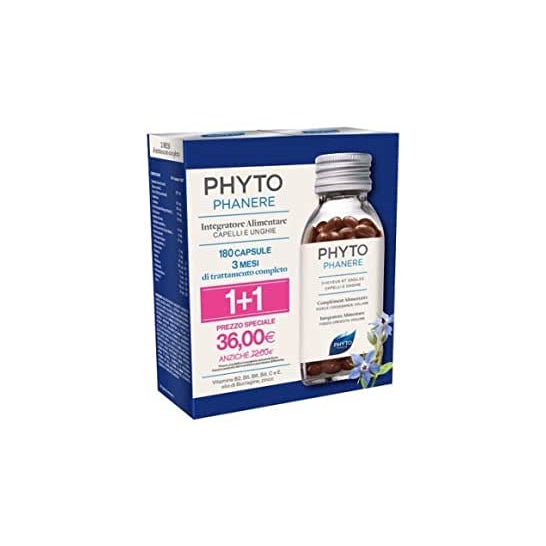 Phyto Phytophanere Cheveux et ongles 1+1 180 gélules