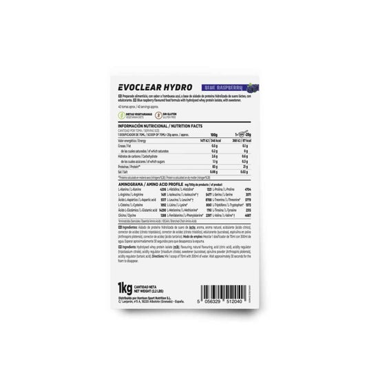 HSN Evoclear Hydro Frambuesa Azul 1kg
