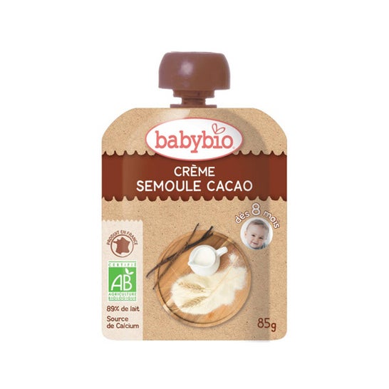 Babybio Crème Semoule Cacao 85g