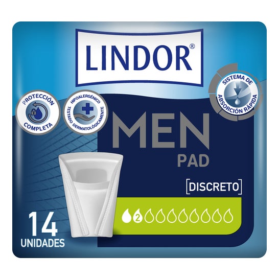 Lindor Men Pad Discreet 14 pcs