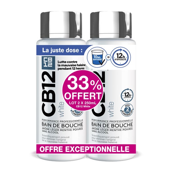 CB12 White Bain De Bouche 2x250ml