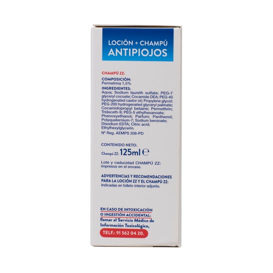 ZZ Lotion+Shampooing anti-poux 100+125ml