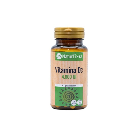 Naturtierra Vitamine D3 30 Capsules Végétales