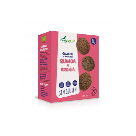 Soria Natural Biscuits Quinoa et Aronia Sans Gluten Bio 200g