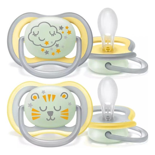 Philips Avent Ultra Air Night Time Sucette +18m 2 Unités