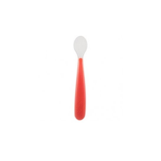 Chicco Cuillère Silicone 6m+ Up Rouge