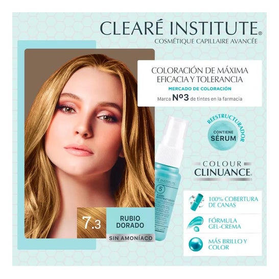 Cleare Institute Colour Clinuance Permanent Dye 73 Golden Blonde 170ml Cleare Institute Colour Clinuance Permanent Dye 73 Golden Blonde 170ml