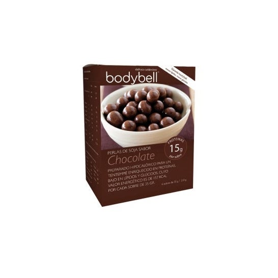 Perles de soja avec une clochette au chocolat