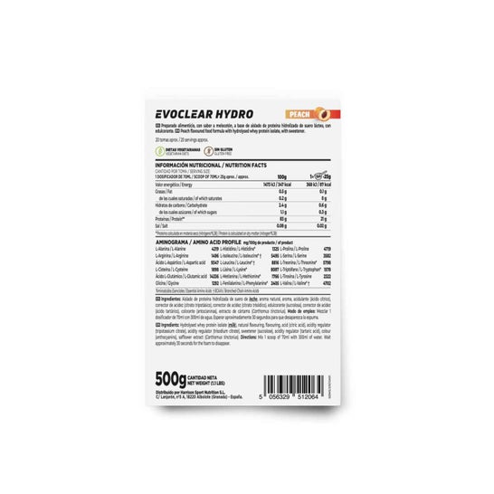HSN Evoclear Hydro Melocotón 500g