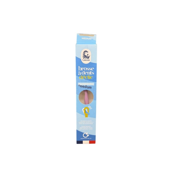 Lamazuna Brosse à Dents Moyenne Lilas 1 ud