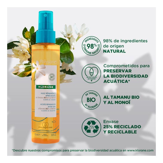 Klorane Huile Réparatrice Après-Soleil 150ml