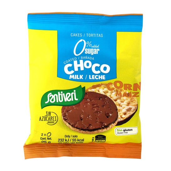Santiveri Pancakes Choco Maïs au lait biologique sans sucre 25g