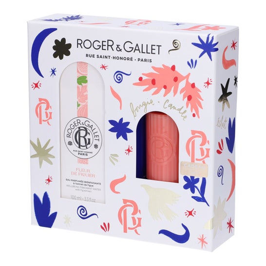 Roger & Gallet Fleur de Figuier Coffret Eau Parfumée + Bougie
