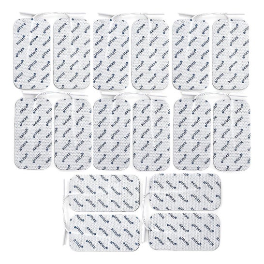 Axion Set Électrodes TENS-EMS 10x5cm 2mm 16uts