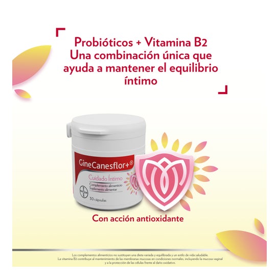 GineCanesflor+ Soin Intime Muqueuse Vaginale Équilibre Intime 30 Capsules