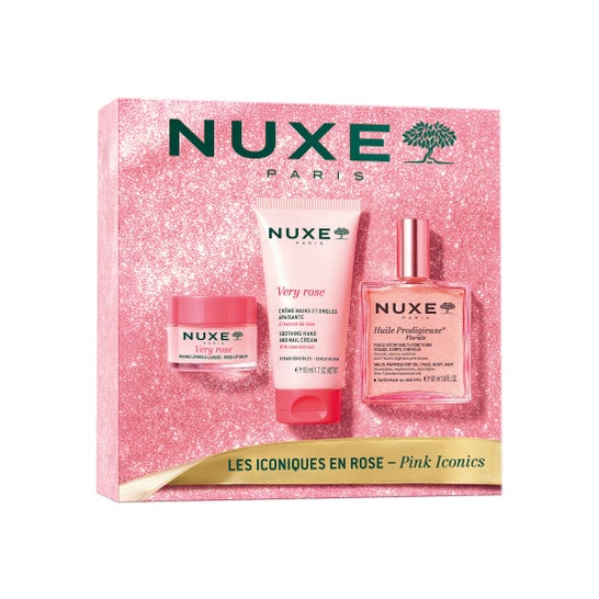 Nuxe Cofre Best Seller Floral - Huile Prodigieuse + Agua Micelar + Bálsamo Labios