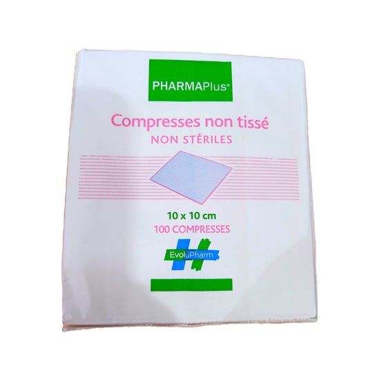 Pharmaplus Compresses Non Tissées Non Stériles 10x10cm 100 Compresses