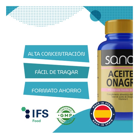 Sanon Aceite de Onagra 700mg 110 Capsules