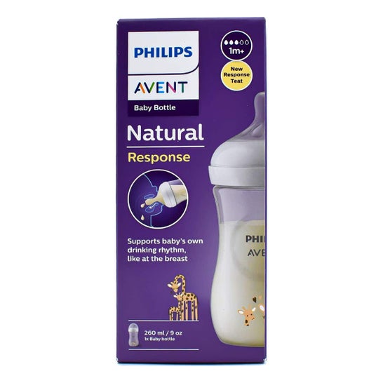 Philips Avent Biberon SCY903/66 Natural Girafe 260ml