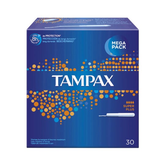 Tampons Tampax avec applicateur en carton Suplerplus 30 pcs