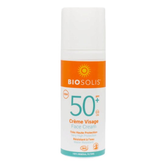 Biosolis Crème Solaire Visage Spf50+ 50ml