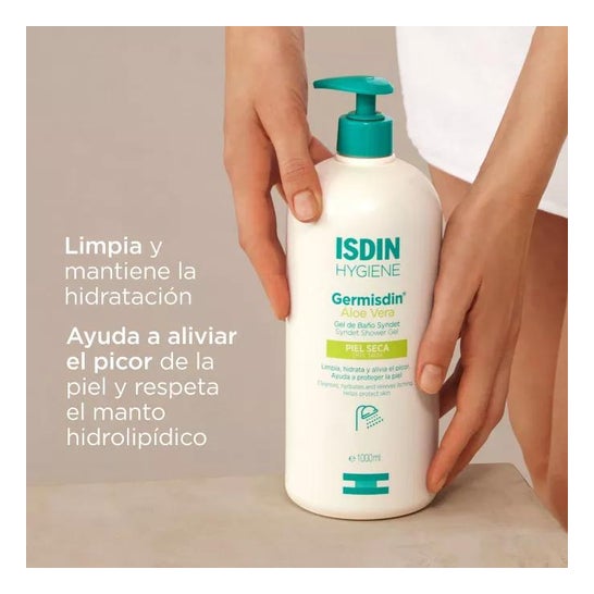Isdin Germisdin Aloe Vera Gel de bain sans savon 500ml Isdin Germisdin Aloe Vera Gel de bain sans savon 500ml