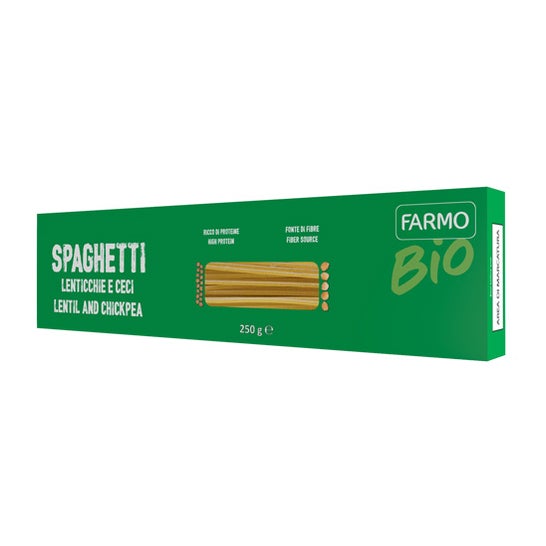 Farmo Bio Spaghetti Lentilles et Pois Chiches 250g