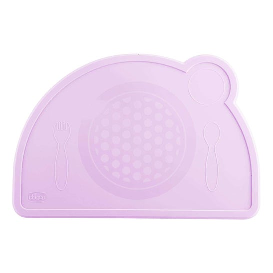 Chicco Take Eat Easy Tabuleiro Silicone Rosa 18M+ 1 Unidade