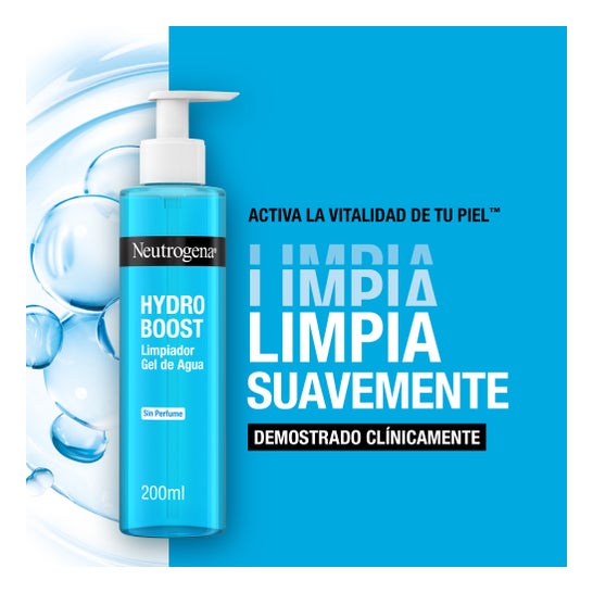 Neutrogena Hydro Boost Gel Nettoyant Eau Sans Parfum 2x200ml