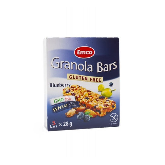 Emco Barras Cereales Arándanos sin Gluten Bio 5x28g