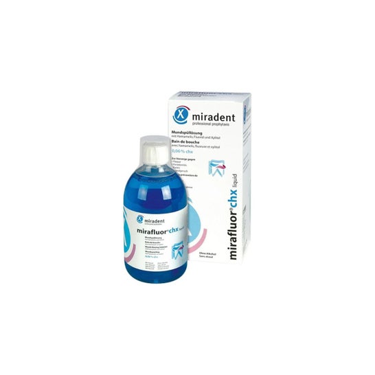 Miradent Mirafluor Chx Bain de Bouche Chlorhexidine 0,06 % 500ml