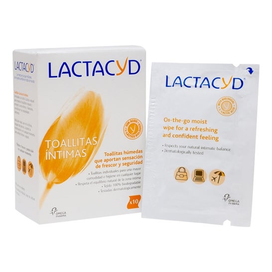Lingettes Lactacyd 10uds