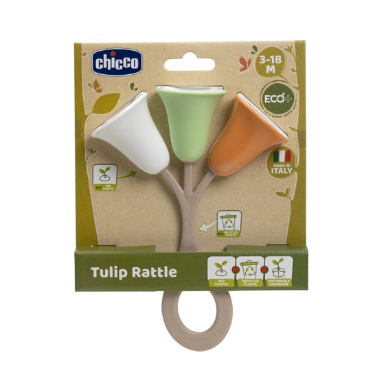 Chicco Jouet Hochet Tulipan 3-18M Vert 1ut